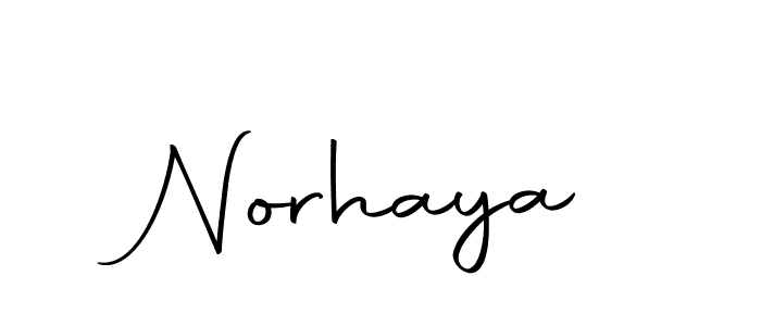 Use a signature maker to create a handwritten signature online. With this signature software, you can design (Autography-DOLnW) your own signature for name Norhaya. Norhaya signature style 10 images and pictures png