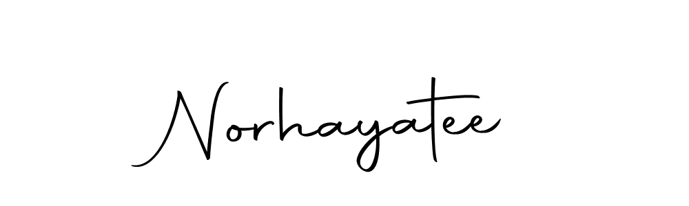 Use a signature maker to create a handwritten signature online. With this signature software, you can design (Autography-DOLnW) your own signature for name Norhayatee. Norhayatee signature style 10 images and pictures png