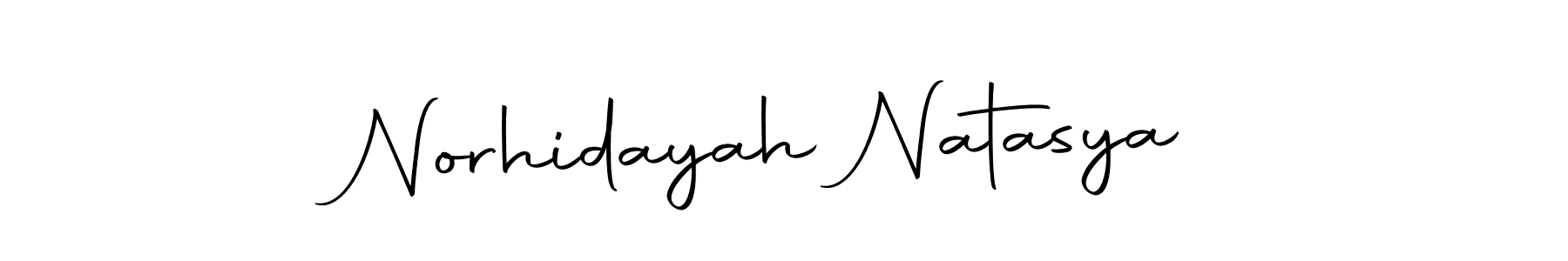 You can use this online signature creator to create a handwritten signature for the name Norhidayah Natasya. This is the best online autograph maker. Norhidayah Natasya signature style 10 images and pictures png