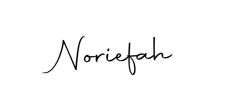 Make a beautiful signature design for name Noriefah. Use this online signature maker to create a handwritten signature for free. Noriefah signature style 10 images and pictures png