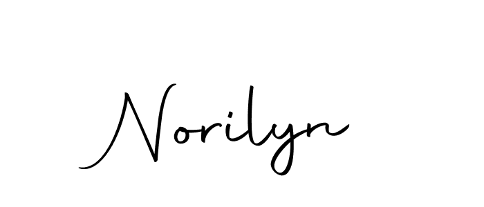 Make a beautiful signature design for name Norilyn. With this signature (Autography-DOLnW) style, you can create a handwritten signature for free. Norilyn signature style 10 images and pictures png