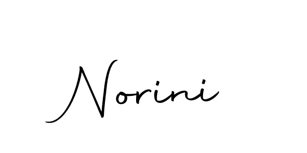 Use a signature maker to create a handwritten signature online. With this signature software, you can design (Autography-DOLnW) your own signature for name Norini. Norini signature style 10 images and pictures png
