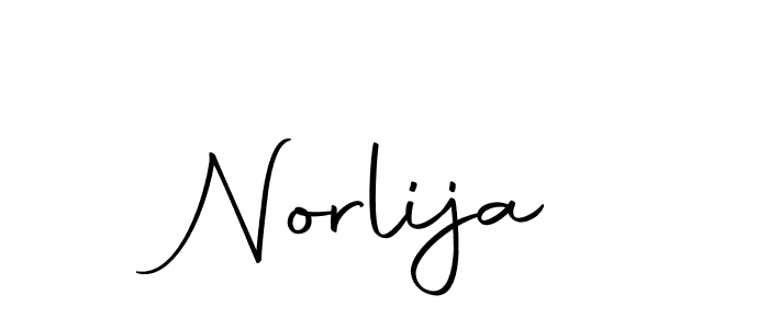 Design your own signature with our free online signature maker. With this signature software, you can create a handwritten (Autography-DOLnW) signature for name Norlija. Norlija signature style 10 images and pictures png