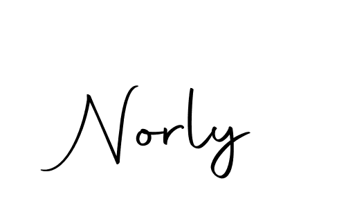 Design your own signature with our free online signature maker. With this signature software, you can create a handwritten (Autography-DOLnW) signature for name Norly. Norly signature style 10 images and pictures png