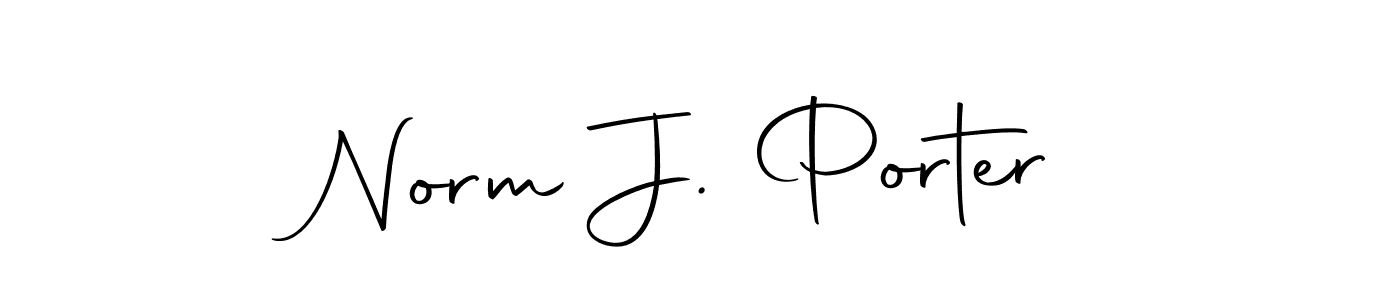 How to make Norm J. Porter name signature. Use Autography-DOLnW style for creating short signs online. This is the latest handwritten sign. Norm J. Porter signature style 10 images and pictures png