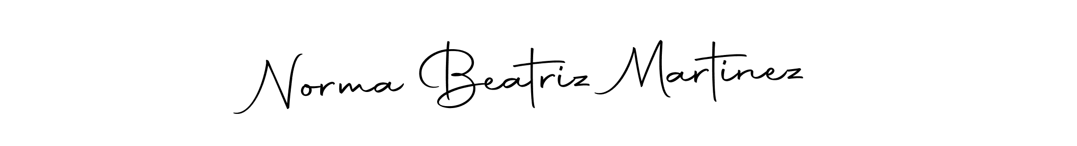 Create a beautiful signature design for name Norma Beatriz Martinez. With this signature (Autography-DOLnW) fonts, you can make a handwritten signature for free. Norma Beatriz Martinez signature style 10 images and pictures png