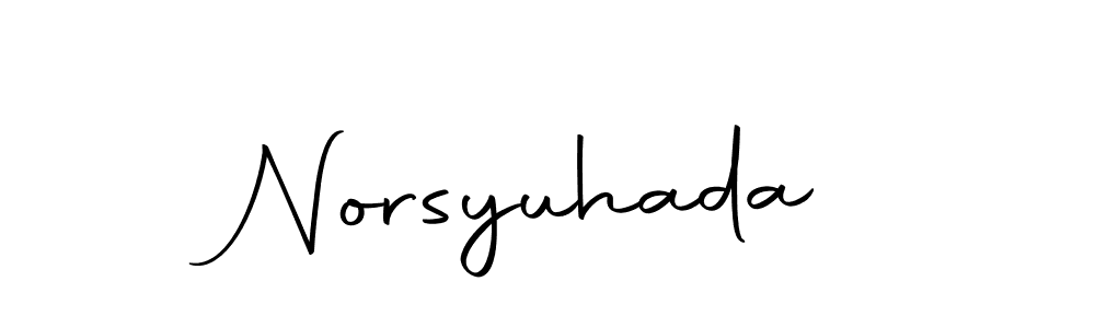 Make a beautiful signature design for name Norsyuhada. With this signature (Autography-DOLnW) style, you can create a handwritten signature for free. Norsyuhada signature style 10 images and pictures png