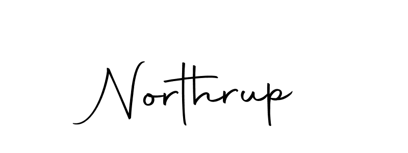 Design your own signature with our free online signature maker. With this signature software, you can create a handwritten (Autography-DOLnW) signature for name Northrup. Northrup signature style 10 images and pictures png