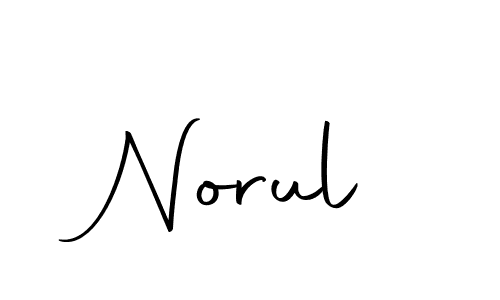 Use a signature maker to create a handwritten signature online. With this signature software, you can design (Autography-DOLnW) your own signature for name Norul. Norul signature style 10 images and pictures png