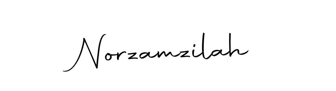 Create a beautiful signature design for name Norzamzilah. With this signature (Autography-DOLnW) fonts, you can make a handwritten signature for free. Norzamzilah signature style 10 images and pictures png