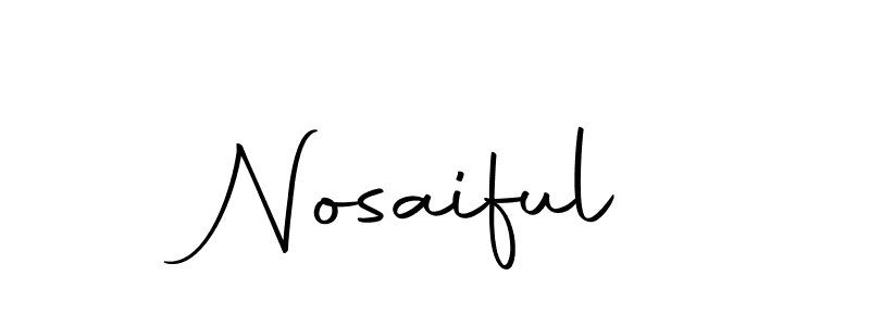 How to make Nosaiful signature? Autography-DOLnW is a professional autograph style. Create handwritten signature for Nosaiful name. Nosaiful signature style 10 images and pictures png