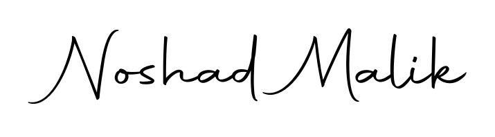 Design your own signature with our free online signature maker. With this signature software, you can create a handwritten (Autography-DOLnW) signature for name Noshad Malik. Noshad Malik signature style 10 images and pictures png