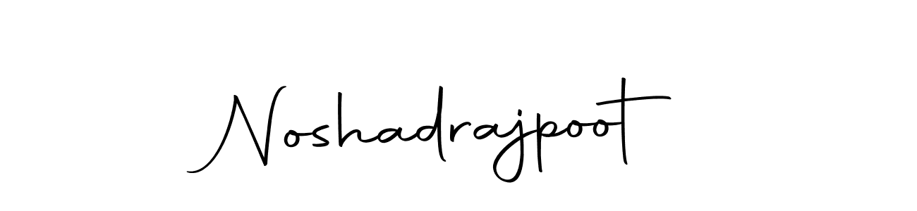 The best way (Autography-DOLnW) to make a short signature is to pick only two or three words in your name. The name Noshadrajpoot include a total of six letters. For converting this name. Noshadrajpoot signature style 10 images and pictures png