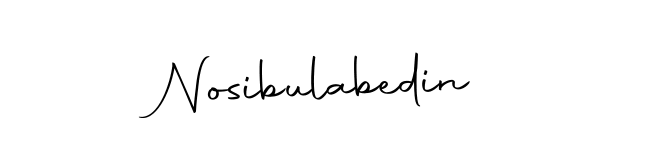 Make a beautiful signature design for name Nosibulabedin. With this signature (Autography-DOLnW) style, you can create a handwritten signature for free. Nosibulabedin signature style 10 images and pictures png