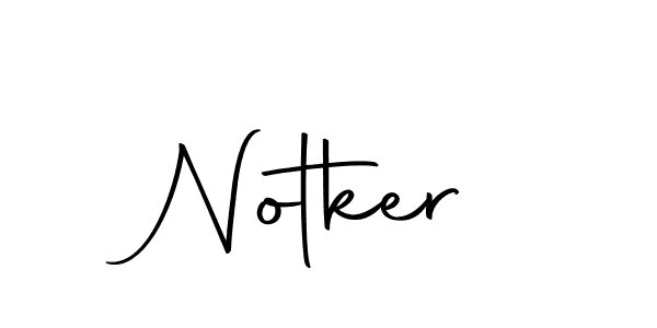 Use a signature maker to create a handwritten signature online. With this signature software, you can design (Autography-DOLnW) your own signature for name Notker. Notker signature style 10 images and pictures png