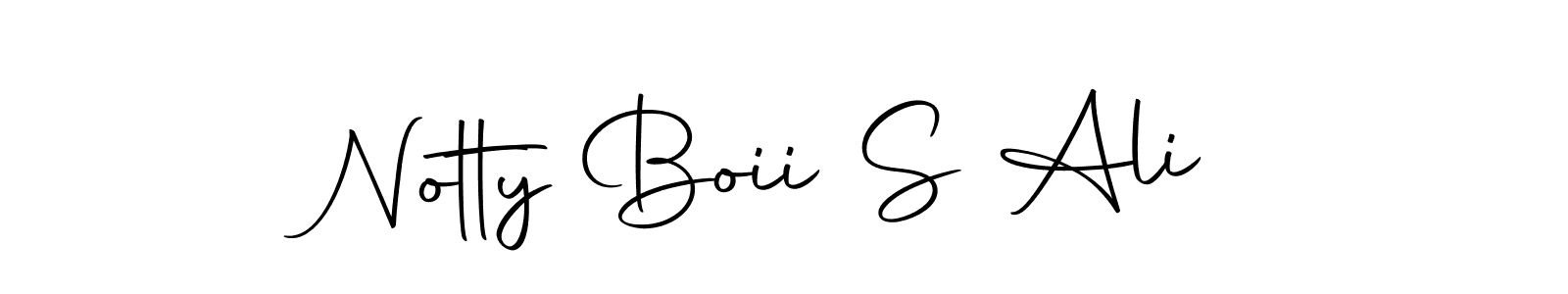 Autography-DOLnW is a professional signature style that is perfect for those who want to add a touch of class to their signature. It is also a great choice for those who want to make their signature more unique. Get Notty Boii S Ali name to fancy signature for free. Notty Boii S Ali signature style 10 images and pictures png