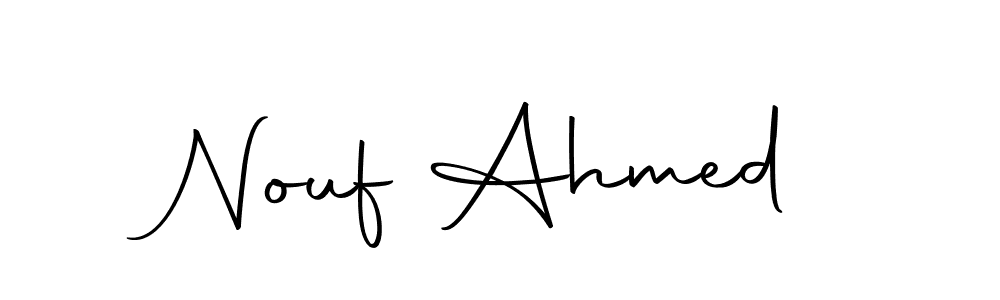 Nouf Ahmed stylish signature style. Best Handwritten Sign (Autography-DOLnW) for my name. Handwritten Signature Collection Ideas for my name Nouf Ahmed. Nouf Ahmed signature style 10 images and pictures png