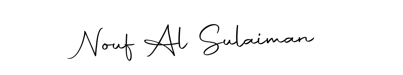 Make a short Nouf Al Sulaiman signature style. Manage your documents anywhere anytime using Autography-DOLnW. Create and add eSignatures, submit forms, share and send files easily. Nouf Al Sulaiman signature style 10 images and pictures png