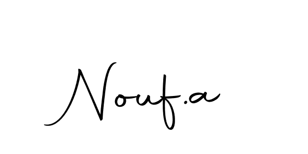 Use a signature maker to create a handwritten signature online. With this signature software, you can design (Autography-DOLnW) your own signature for name Nouf.a. Nouf.a signature style 10 images and pictures png