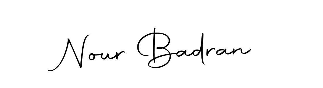 Nour Badran stylish signature style. Best Handwritten Sign (Autography-DOLnW) for my name. Handwritten Signature Collection Ideas for my name Nour Badran. Nour Badran signature style 10 images and pictures png