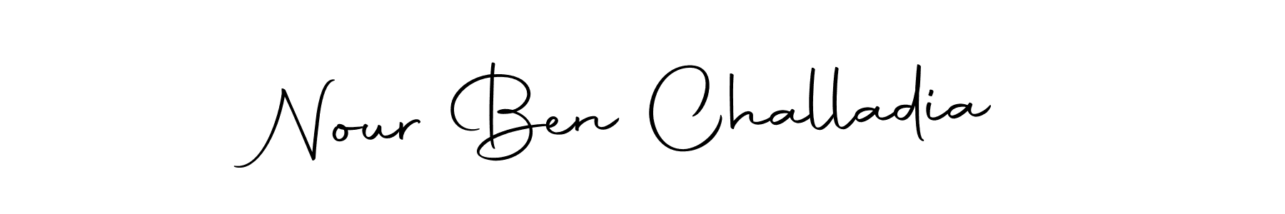Also we have Nour Ben Challadia name is the best signature style. Create professional handwritten signature collection using Autography-DOLnW autograph style. Nour Ben Challadia signature style 10 images and pictures png