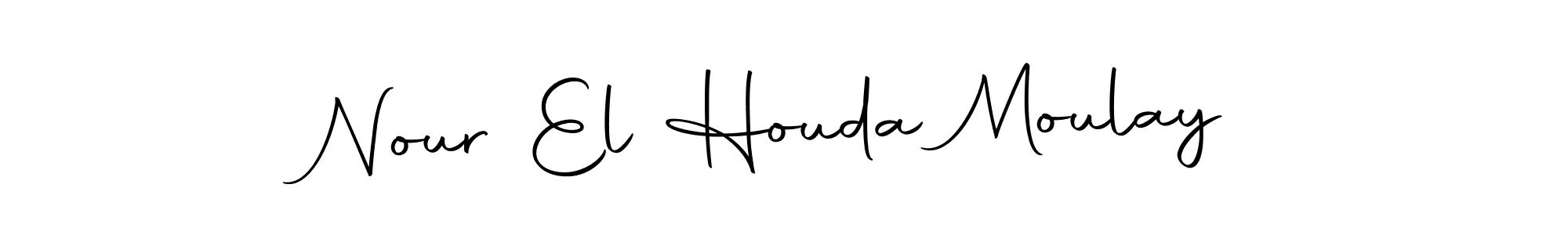Use a signature maker to create a handwritten signature online. With this signature software, you can design (Autography-DOLnW) your own signature for name Nour El Houda Moulay. Nour El Houda Moulay signature style 10 images and pictures png