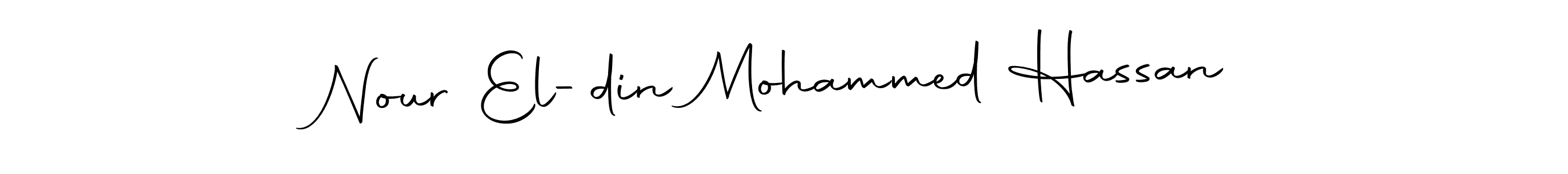 This is the best signature style for the Nour El-din Mohammed Hassan name. Also you like these signature font (Autography-DOLnW). Mix name signature. Nour El-din Mohammed Hassan signature style 10 images and pictures png