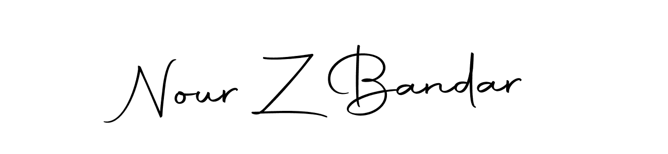 Use a signature maker to create a handwritten signature online. With this signature software, you can design (Autography-DOLnW) your own signature for name Nour Z Bandar. Nour Z Bandar signature style 10 images and pictures png