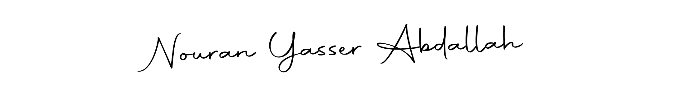 Similarly Autography-DOLnW is the best handwritten signature design. Signature creator online .You can use it as an online autograph creator for name Nouran Yasser Abdallah. Nouran Yasser Abdallah signature style 10 images and pictures png