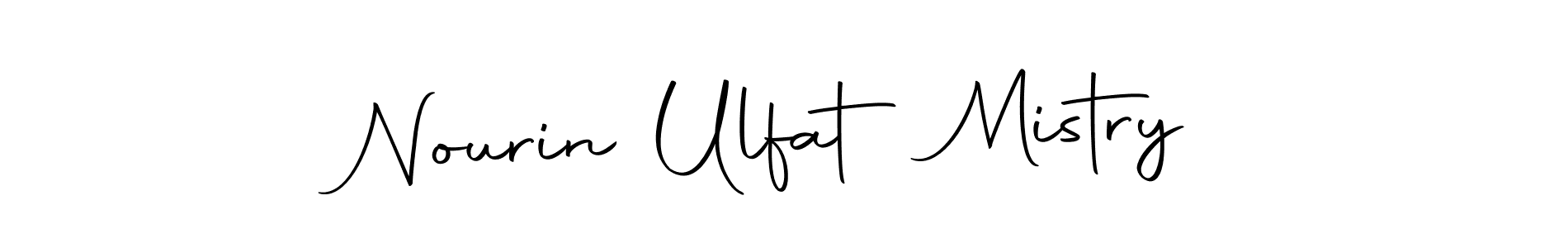 Make a beautiful signature design for name Nourin Ulfat Mistry. With this signature (Autography-DOLnW) style, you can create a handwritten signature for free. Nourin Ulfat Mistry signature style 10 images and pictures png
