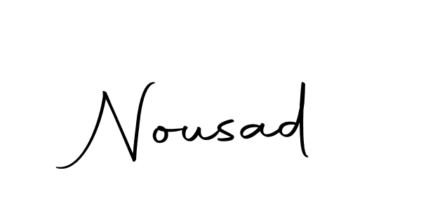 Make a beautiful signature design for name Nousad. With this signature (Autography-DOLnW) style, you can create a handwritten signature for free. Nousad signature style 10 images and pictures png