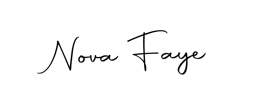 Nova Faye stylish signature style. Best Handwritten Sign (Autography-DOLnW) for my name. Handwritten Signature Collection Ideas for my name Nova Faye. Nova Faye signature style 10 images and pictures png