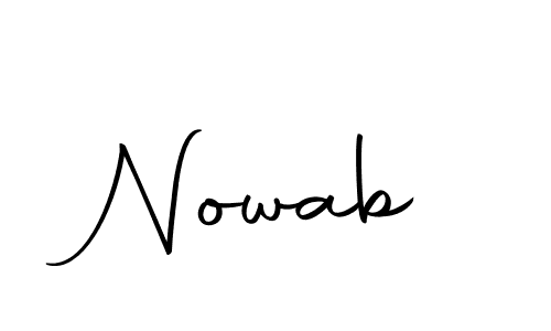 Make a short Nowab signature style. Manage your documents anywhere anytime using Autography-DOLnW. Create and add eSignatures, submit forms, share and send files easily. Nowab signature style 10 images and pictures png
