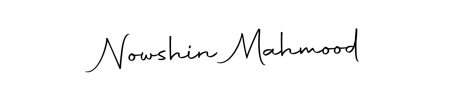 How to make Nowshin Mahmood signature? Autography-DOLnW is a professional autograph style. Create handwritten signature for Nowshin Mahmood name. Nowshin Mahmood signature style 10 images and pictures png