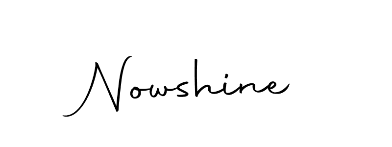 Nowshine stylish signature style. Best Handwritten Sign (Autography-DOLnW) for my name. Handwritten Signature Collection Ideas for my name Nowshine. Nowshine signature style 10 images and pictures png