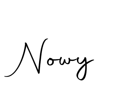 Design your own signature with our free online signature maker. With this signature software, you can create a handwritten (Autography-DOLnW) signature for name Nowy. Nowy signature style 10 images and pictures png