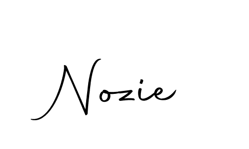 Create a beautiful signature design for name Nozie. With this signature (Autography-DOLnW) fonts, you can make a handwritten signature for free. Nozie signature style 10 images and pictures png