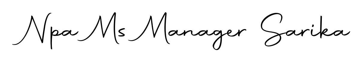 How to make Npa Ms Manager Sarika name signature. Use Autography-DOLnW style for creating short signs online. This is the latest handwritten sign. Npa Ms Manager Sarika signature style 10 images and pictures png