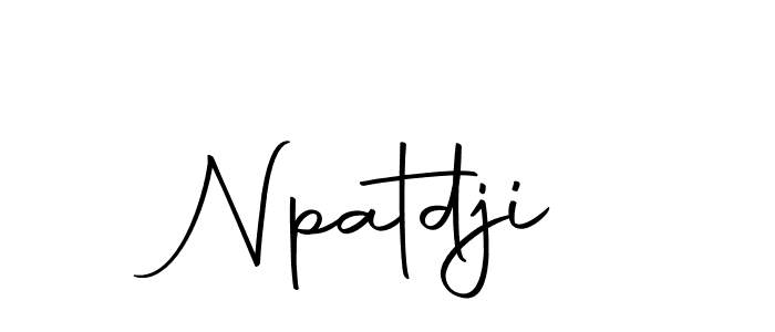 Create a beautiful signature design for name Npatdji. With this signature (Autography-DOLnW) fonts, you can make a handwritten signature for free. Npatdji signature style 10 images and pictures png