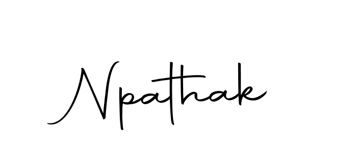 You should practise on your own different ways (Autography-DOLnW) to write your name (Npathak) in signature. don't let someone else do it for you. Npathak signature style 10 images and pictures png