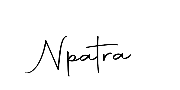 You should practise on your own different ways (Autography-DOLnW) to write your name (Npatra) in signature. don't let someone else do it for you. Npatra signature style 10 images and pictures png