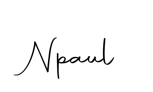 Create a beautiful signature design for name Npaul. With this signature (Autography-DOLnW) fonts, you can make a handwritten signature for free. Npaul signature style 10 images and pictures png