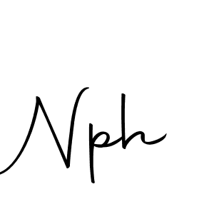 Design your own signature with our free online signature maker. With this signature software, you can create a handwritten (Autography-DOLnW) signature for name Nph. Nph signature style 10 images and pictures png