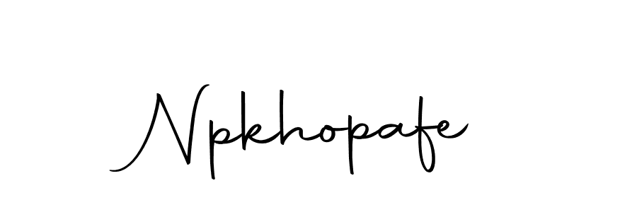 Make a beautiful signature design for name Npkhopafe. With this signature (Autography-DOLnW) style, you can create a handwritten signature for free. Npkhopafe signature style 10 images and pictures png