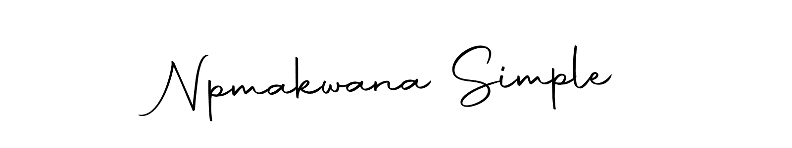 Here are the top 10 professional signature styles for the name Npmakwana Simple. These are the best autograph styles you can use for your name. Npmakwana Simple signature style 10 images and pictures png