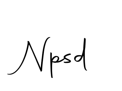 How to make Npsd signature? Autography-DOLnW is a professional autograph style. Create handwritten signature for Npsd name. Npsd signature style 10 images and pictures png