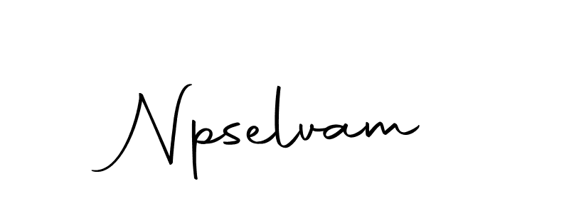 Design your own signature with our free online signature maker. With this signature software, you can create a handwritten (Autography-DOLnW) signature for name Npselvam. Npselvam signature style 10 images and pictures png