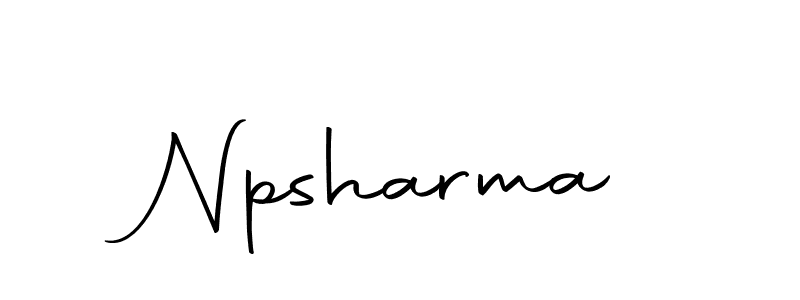 How to make Npsharma signature? Autography-DOLnW is a professional autograph style. Create handwritten signature for Npsharma name. Npsharma signature style 10 images and pictures png