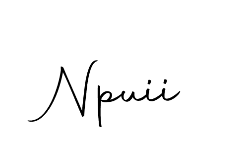 Create a beautiful signature design for name Npuii. With this signature (Autography-DOLnW) fonts, you can make a handwritten signature for free. Npuii signature style 10 images and pictures png