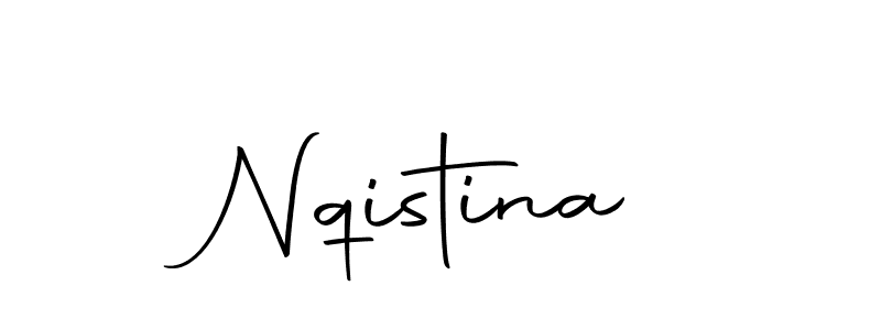 Similarly Autography-DOLnW is the best handwritten signature design. Signature creator online .You can use it as an online autograph creator for name Nqistina. Nqistina signature style 10 images and pictures png